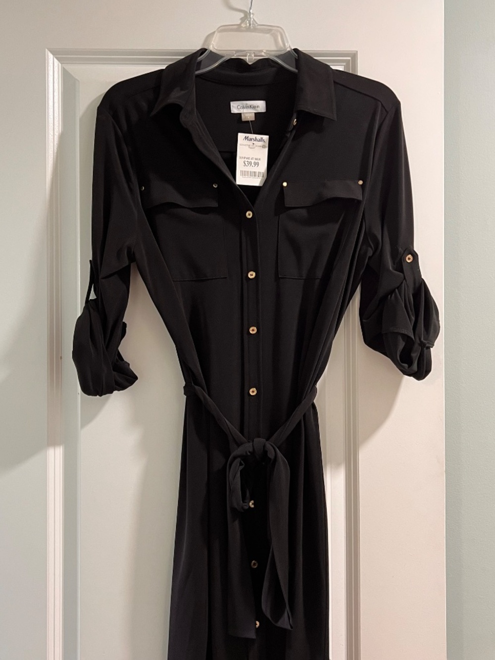 NWT Black Calvin Klein Dress size 8 - Picture 2 of 3